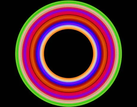 Iridescent ring Stock Illustration