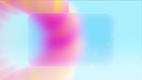 Iridescent rolling mill loop animation with frosted glass background Stock-Footage 333301655