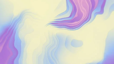 Iridescent wave flow seamless loop animation. 3d rendering 4K UHD Stock Footage 164208231