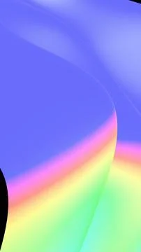 Iridescent Wave Patterns with Vibrant Gradient Colors Stock Illustration