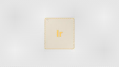 Iridium Ir Periodic Table Element Tile Clean No Text Animation Video Overlay Alp Видео 339367161