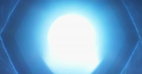Iris blades slowly opening with blue light shining through old camera lens, f Stock Footage 147676977
