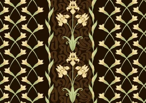 Iris flower, fleur-de-lis Stock Illustration