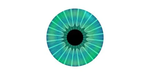 Iris medical poster Stock Illustration