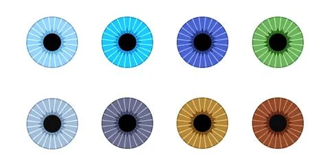 Iris medical poster Illustrazione stock
