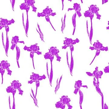 Iris pattern violet Illustrazione stock