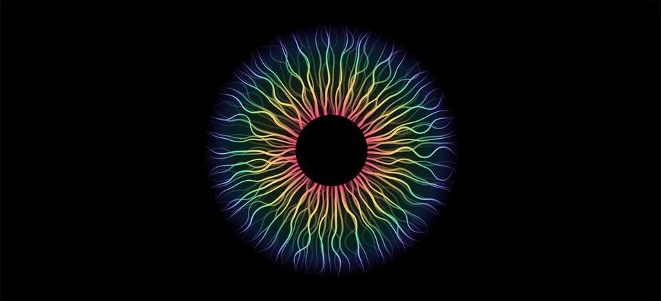 Iris poster Stock Illustration