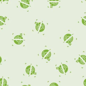 Iris scan biometric glyph seamless pattern Illustrazione stock