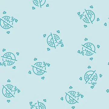 Iris scan biometric line seamless pattern Stock-Illustration