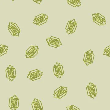 Iris scan biometric line vector seamless pattern Stock Illustration