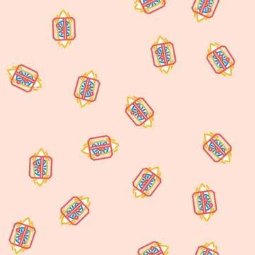 Iris scan biometric vector seamless pattern Stock Illustration