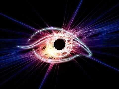 Iris of technology Illustrazione stock