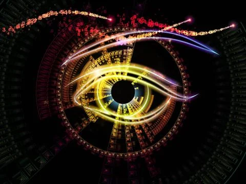 Iris of technology Stock Illustration