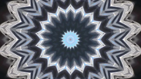 Irisated geometric kaleidoscopic texture with flowing effect on dark background. Vidéo 58032861