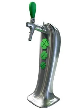 Irish beer tap Illustrazione stock