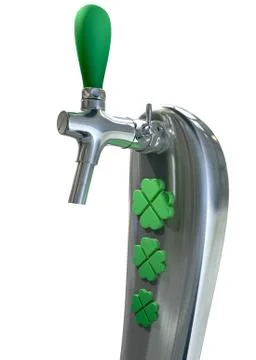Irish beer tap Stock Illustration