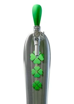 Irish beer tap Illustrazione stock