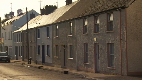 Irish Border Town 1 Stock Footage 104489389