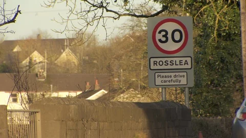 Irish Border Town 2 Stock Footage 104490712