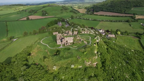 Irish Castle in spring 库存影片 243818880