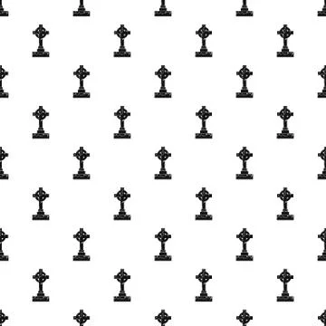 Irish celtic cross pattern Stock Illustration