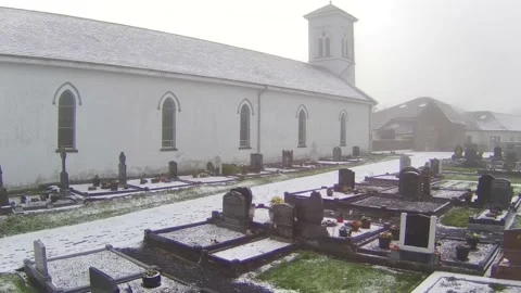 Irish Cemetery Stock Footage