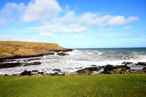 Irish coastline in springtime Stock Photos