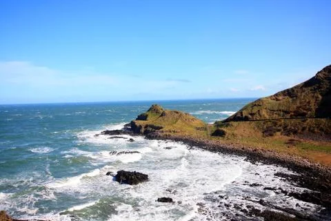 Irish coastline in springtime Stock Photos