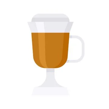 Irish coffee icon, Saint patrick's day related vector Stock Illustration