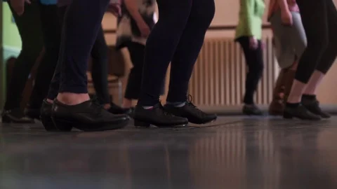 Irish dance class Stock Footage 83039559