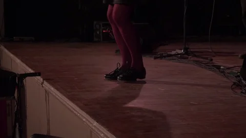 Irish Dancing on stage Stock Footage 83039249