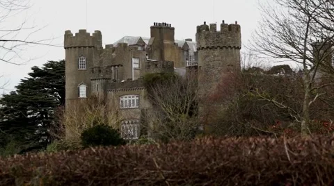 Irish Dublin Castle Stock Footage 46685286
