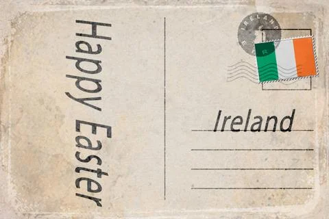 Irish Easter Holiday Celebration Background Stock Illustration