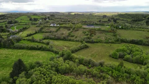 Irish farm land elevation increase 스톡 동영상 155660844