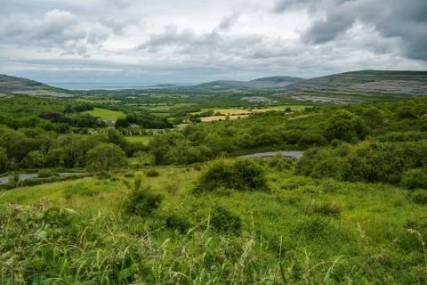 Irish Fields After the Storm Stock Photos