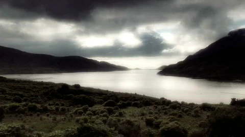 Irish Fiord Stock Footage 646136
