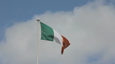 Irish flag Stockbeeldmateriaal 11286369