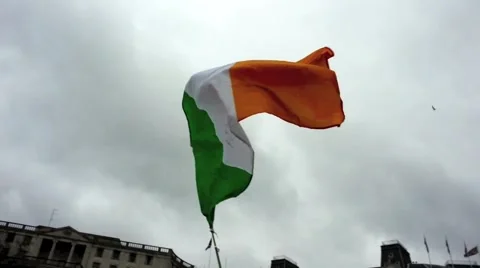 Irish flag Video stock 56058864