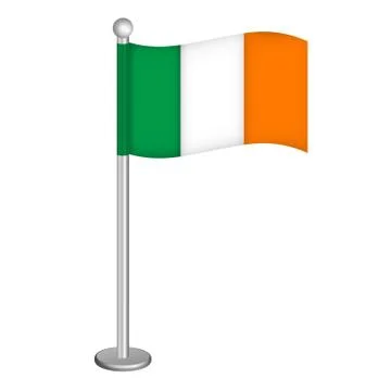 Irish flag Stock Illustration