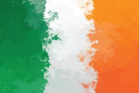 Irish flag Stock Illustration