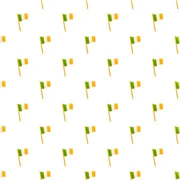 Irish flag pattern for saint patrick's day celebration Stockillustratie