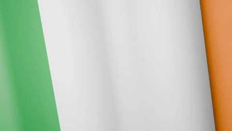 Irish flags background waving in breeze animation Stock Footage 307485522