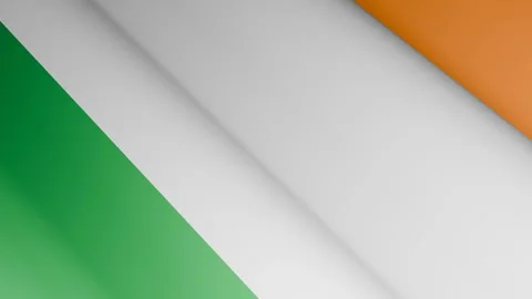 Irish flags background waving in breeze animation Video stock 307832797