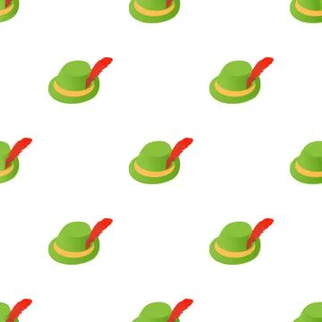 Irish hat pattern seamless vector Stockillustratie