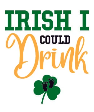 Irish I Could Drink Stock Illustration