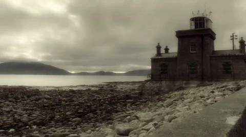 Irish lighthouse Stock Footage 646060