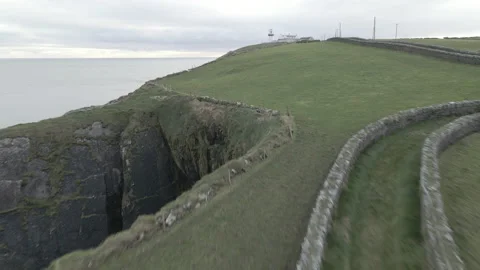 Irish Lighthouse - Galley Head 스톡 동영상 153043261