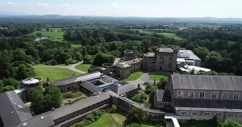 Irish Monastery, Castle &amp; School Stock Footage 91775519