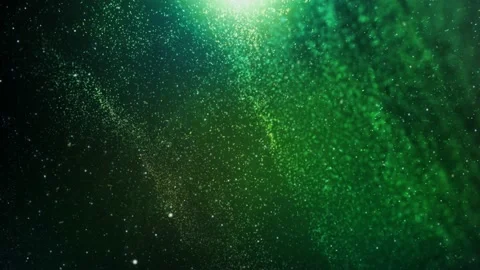 Irish Particles Floating Green Background 4K Loop Stock Footage 234083887
