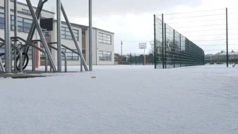 Irish primary school closed due to adverse winter conditions.February March 2018 Video stock 86526665